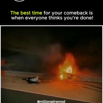 The best time for your comeback is when everyone thinks you’re done!