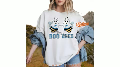 Detroit Lions Boo Bees Halloween Shirt Adults