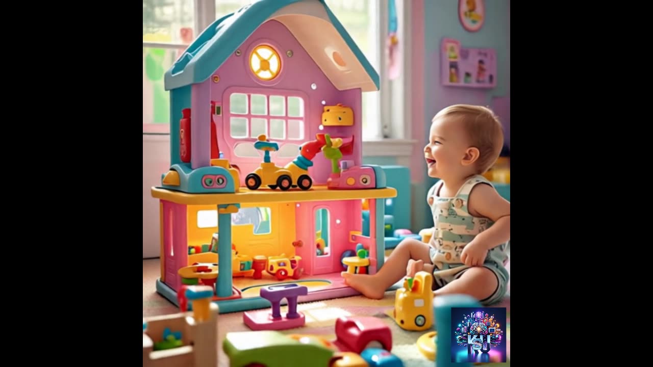 Beautiful Baby Video Playing, Laughing 02