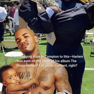 That’s Harlem Caron Taylor, The Game’s oldest son. He graduated high school!