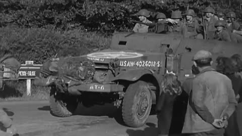INVASION 225, TROOP... - INVASION 225, TROOP MOVEMENT, NEAR CHERBOURG, FRANCE ; INVAS - 111-adc-1513