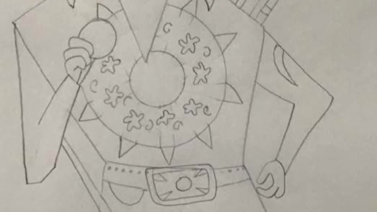 Cubism Elvis 1st a sketch timelapse