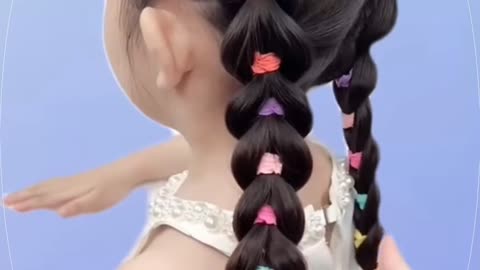 Step-by-Step Guide to Colorful Double Braided Ponytails