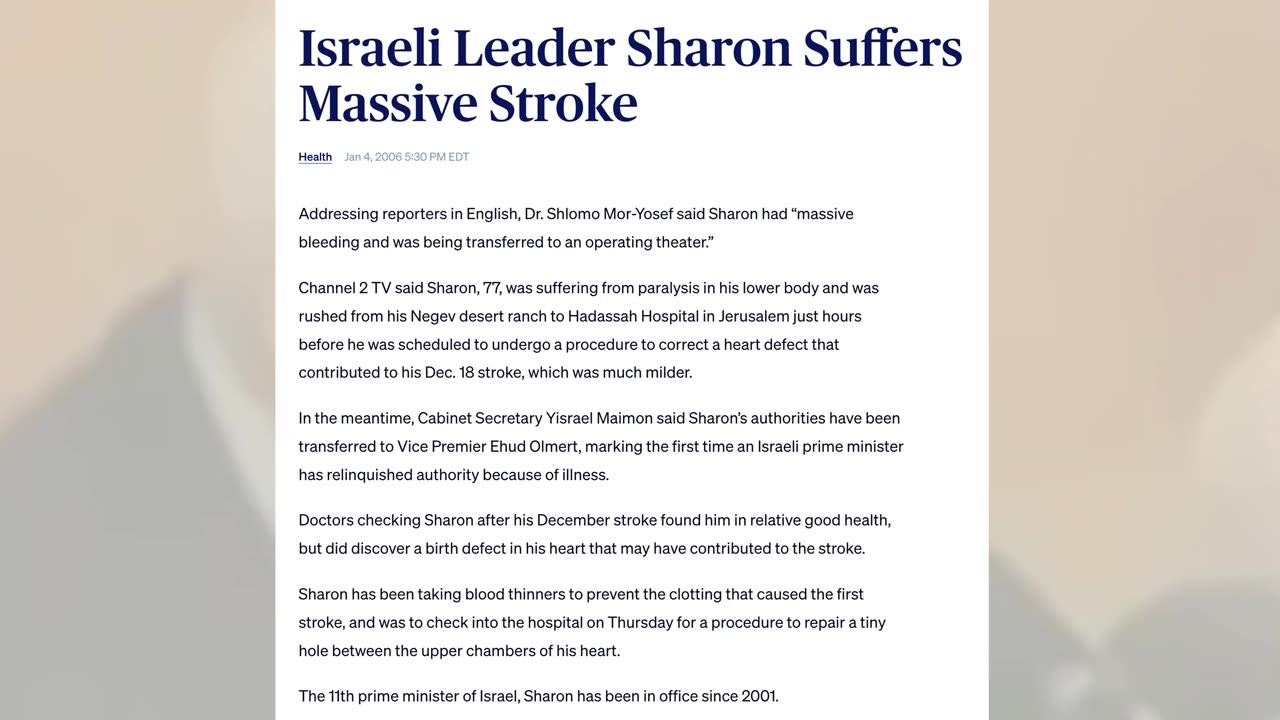 Former Israel PM Ariel Sharon during a Likud party meeting on May 26, 2003.