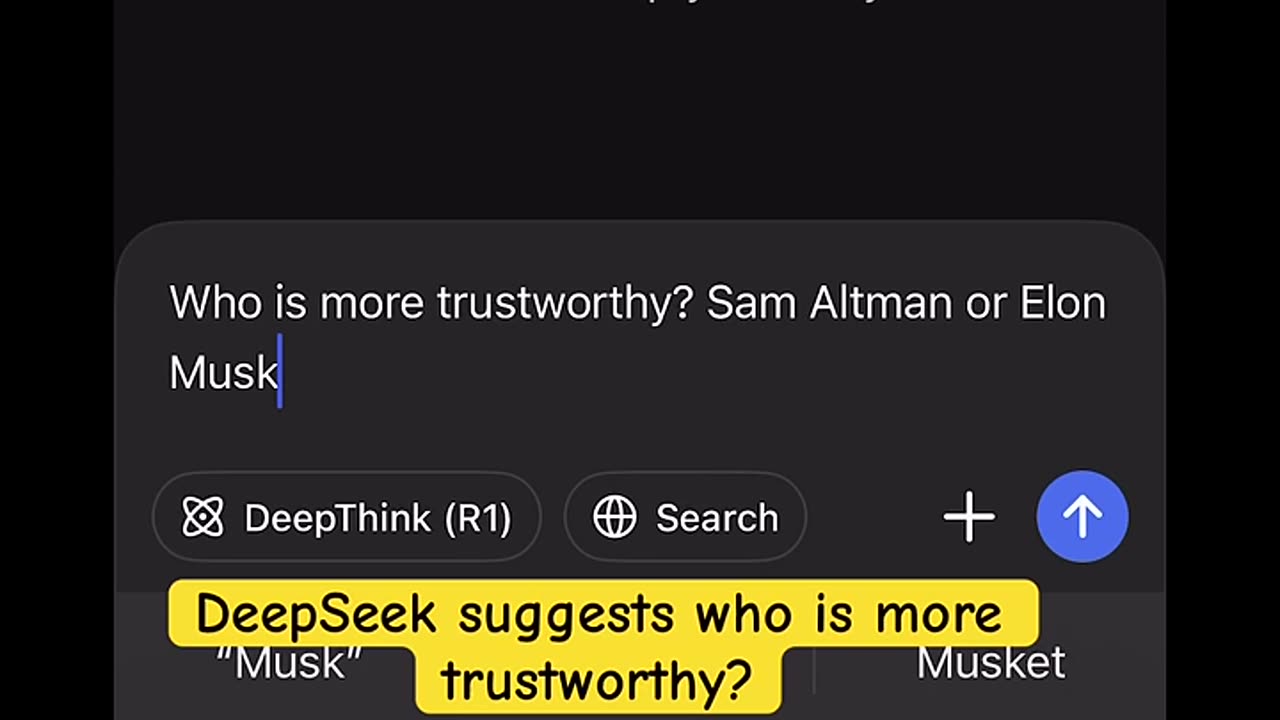 Elon Musk vs Sam Altman ? DeepSeek replies #shorts