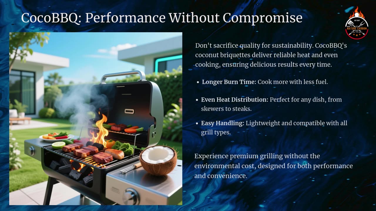 Sustainable grilling with Coconut Charcoal: CocoBBQ’s Eco-Friendly Briquettes for conscious cooks