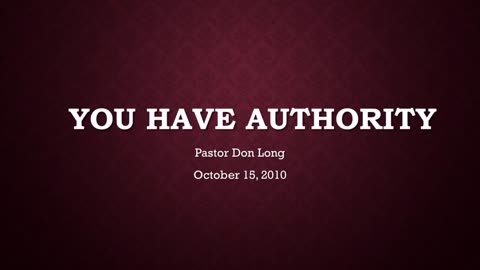 You Hae Authority (October 15, 2010)