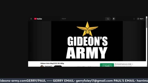 GIDEONS ARMY TUESDAY LIVE 930 AM EST !!!!