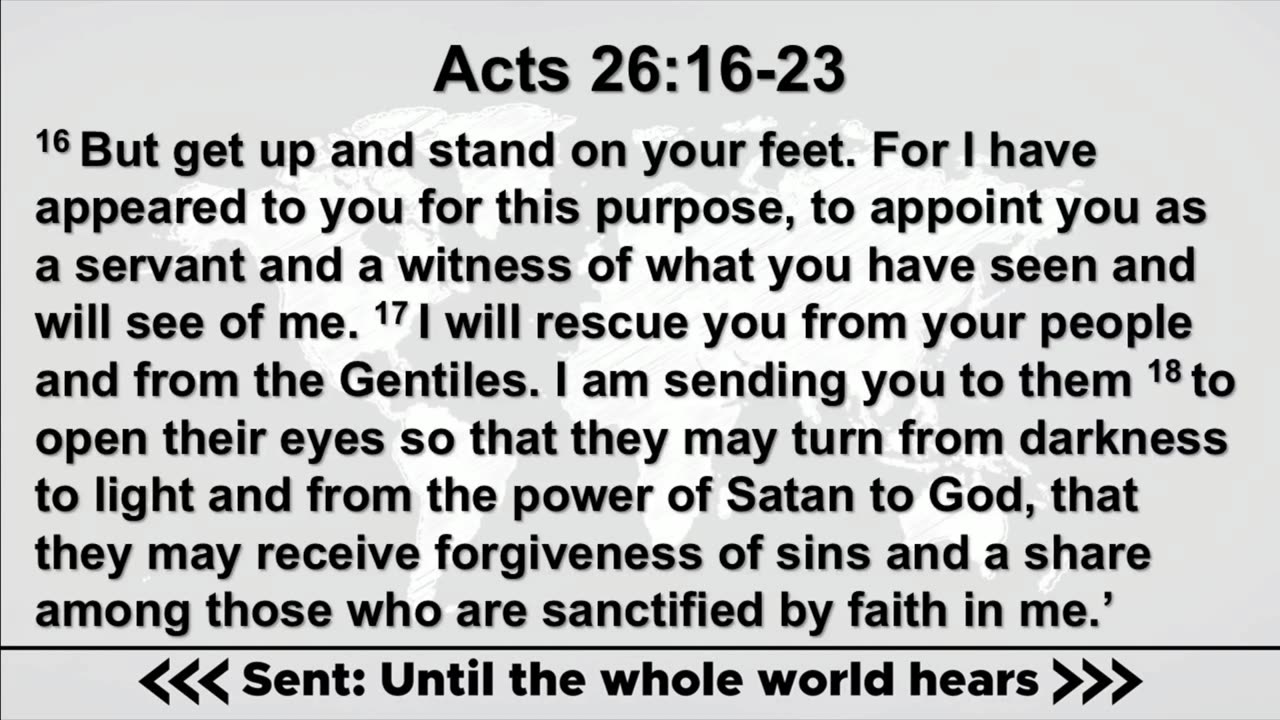 April 27, 2025 // Paul’s Priority // Sent: Until the Whole World Hears