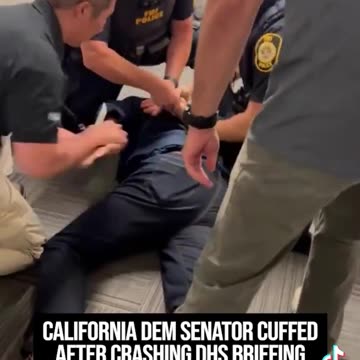 Sen Alex Padilla forcibly removed from DHS Press Conference