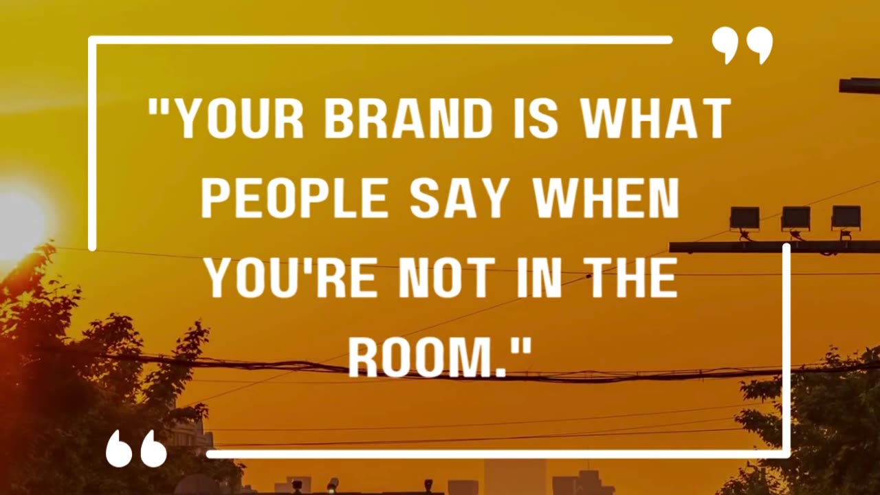 🧠 Your Brand = What They Say When You're Not Around