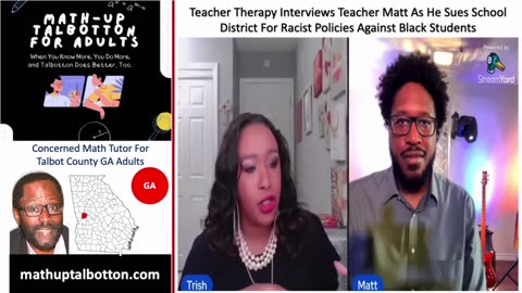 "Teacher Therapy" Interviews Math Teacher Who is Suing School District for Racism