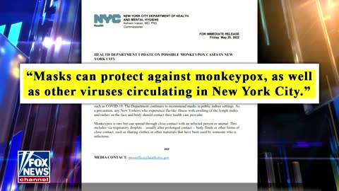 Misguided NY Public Health Dept Masking Campaign for Monkeypox: Drs McCullough & Risch on FOX