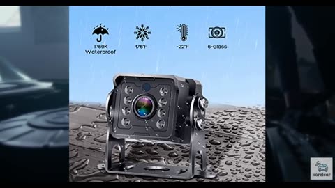 Yakry RV Backup Camera Plug and Play - No Delays 7 Inch HD 1080P Rear View Camer
