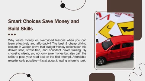 Don’t Waste Money on Overpriced Training – Choose the Best & Cheap Driving Lessons in Guelph