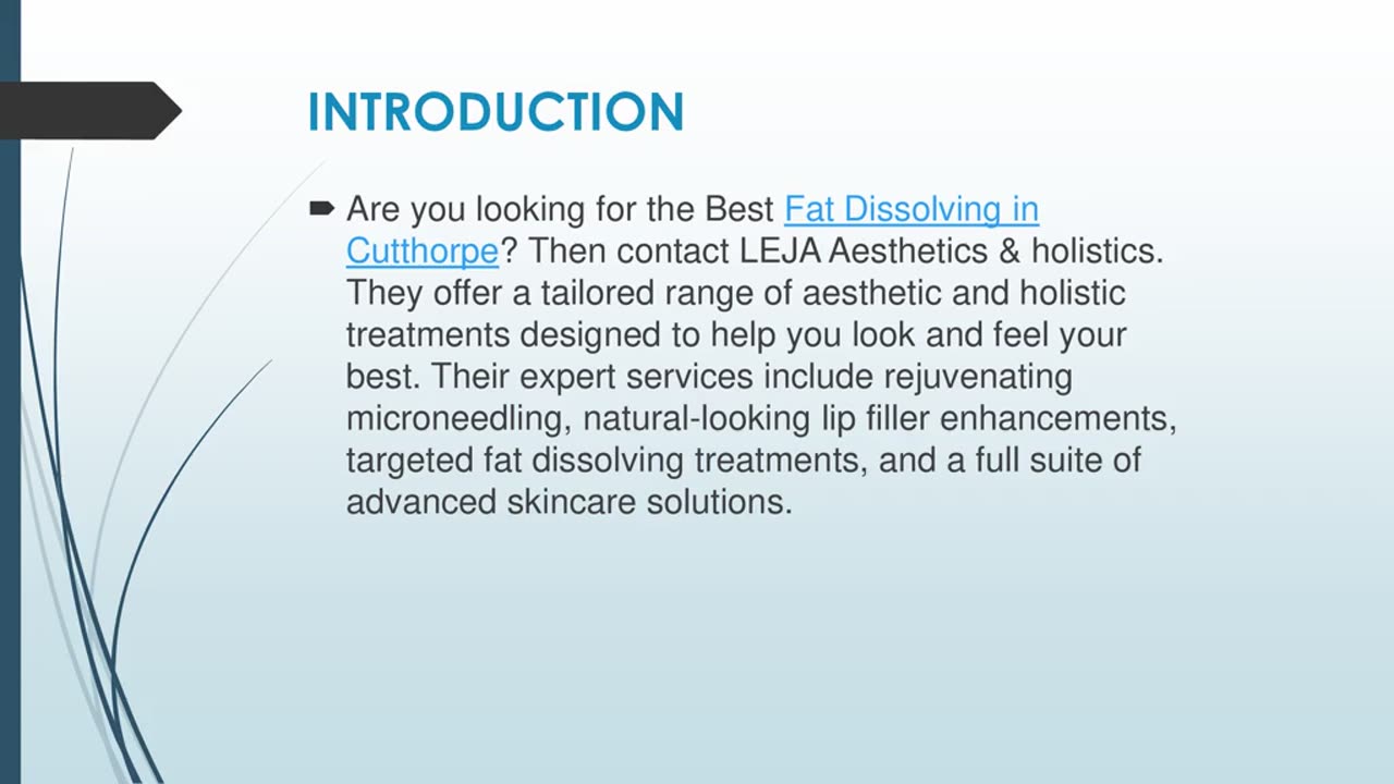 Best Fat Dissolving in Cutthorpe