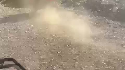 Attempt To Splash Cousins Leaves Four Wheeler Wet