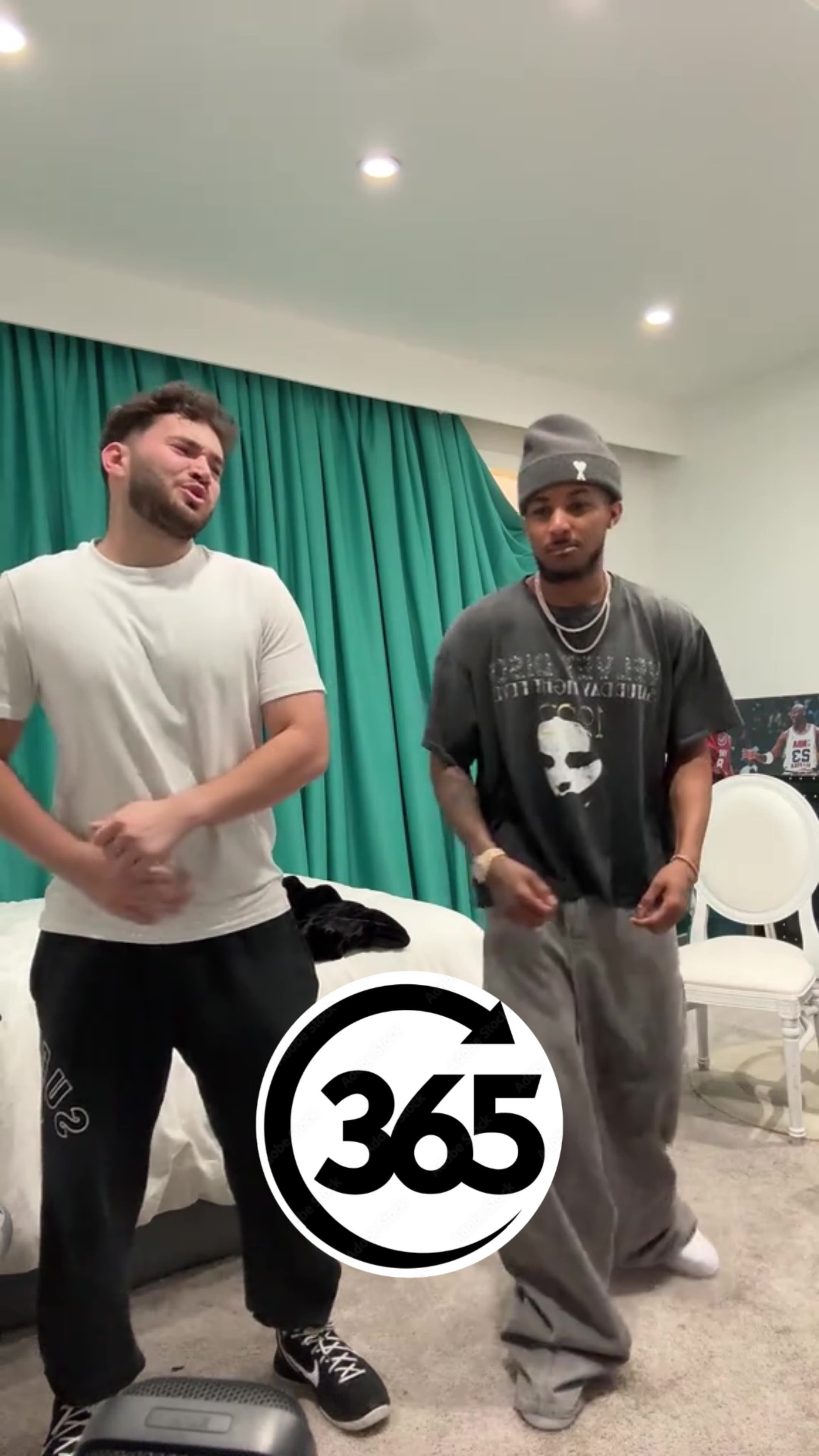 Adin Ross and Ddg vibing to the motion off blame the chart album