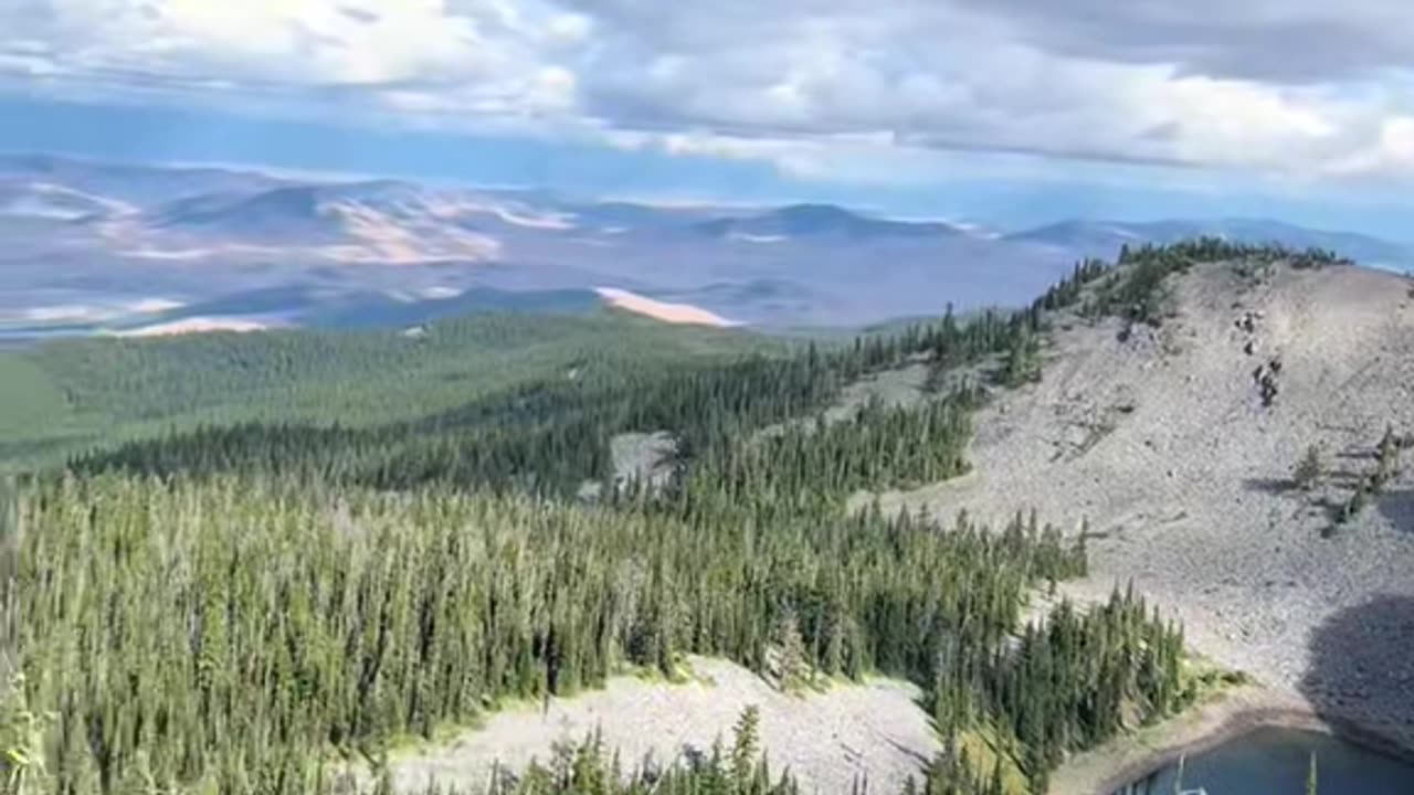 Trail riding in the mountains