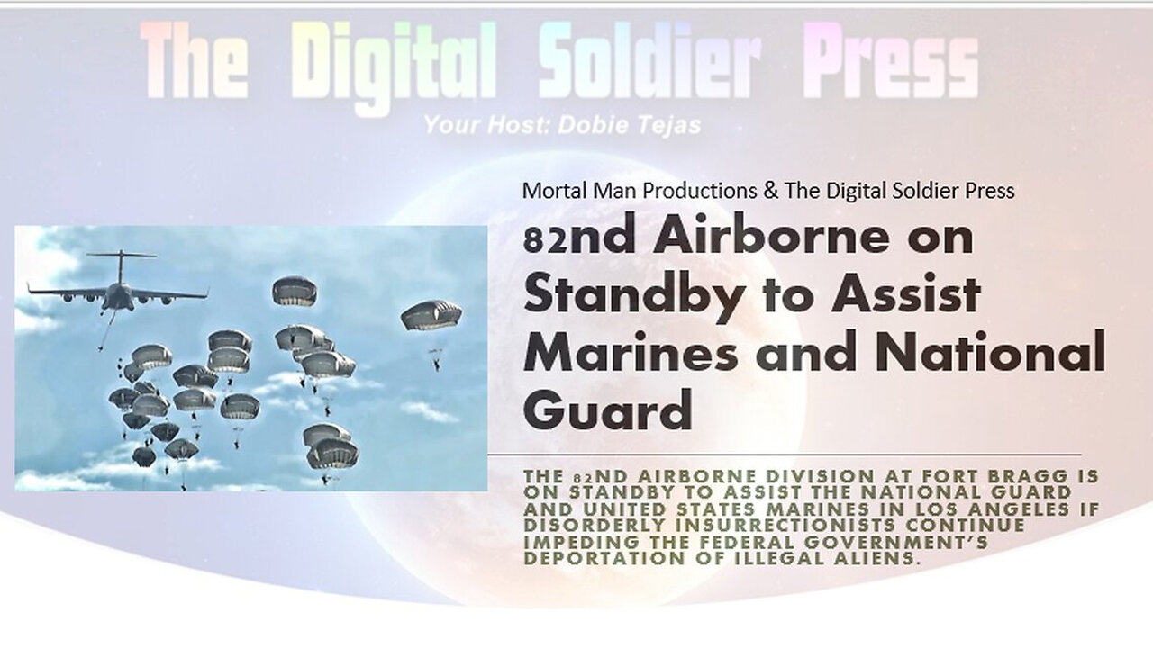 82nd Airborne on Standby to Assist Marines and the National Guard