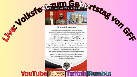 Live: Volksfest zum Geburtstag vom Hohenzollern Thronfolger GFF #100625