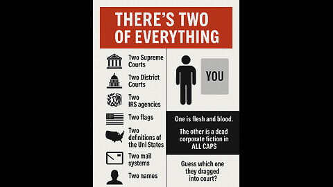 🜏 THE TWO-HEADED BEAST — The Duplicate System, Legal Fictions, and the Fraud of the IRS