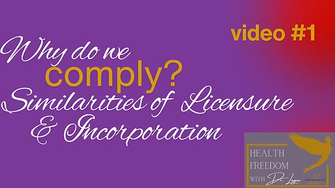 Why Do We Comply? Similarities of Licensure & Incorporation