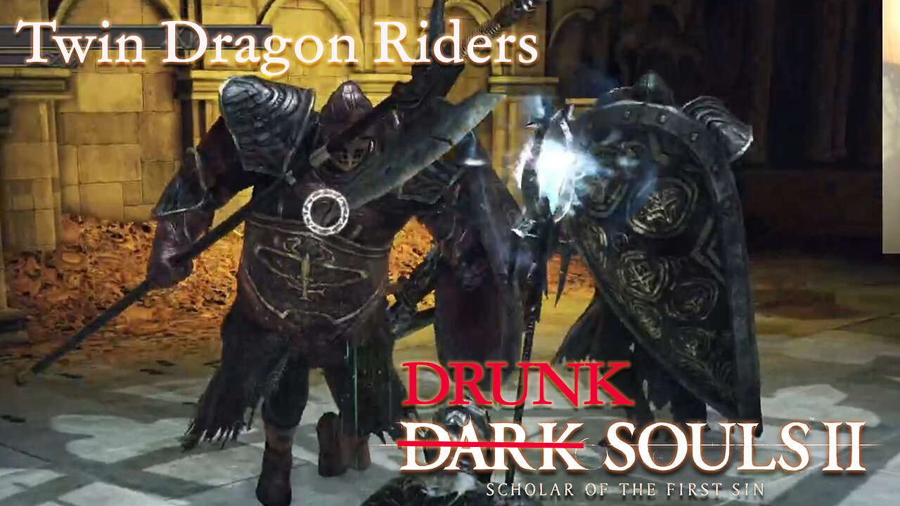 Drunk Souls 2 - Twin Dragonriders Go Down Together (First Try Victory - Full Boss Attempts)