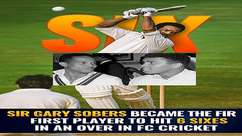 Sir Garfield Sobers Smashes 6 Sixes in an Over🏏💥Historic 1968 Moment #SobersSixSixes #CricketLegends