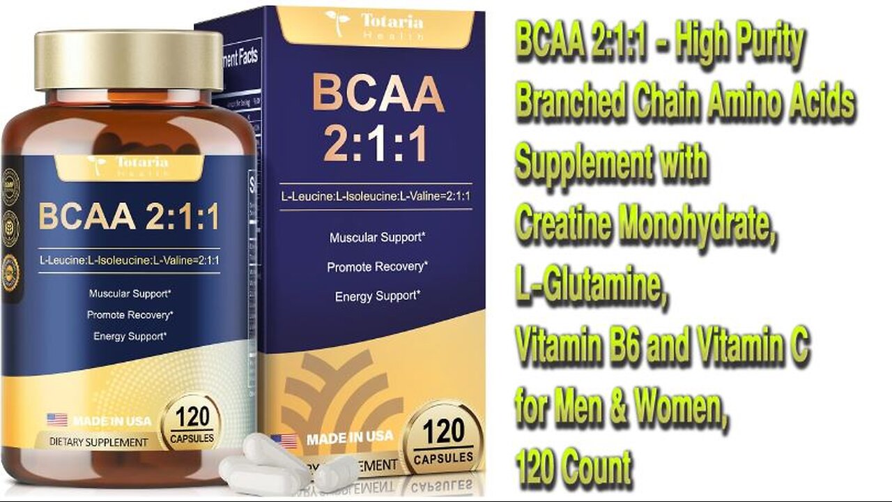 BCAA 2:1:1 Supplements from Totaria Health