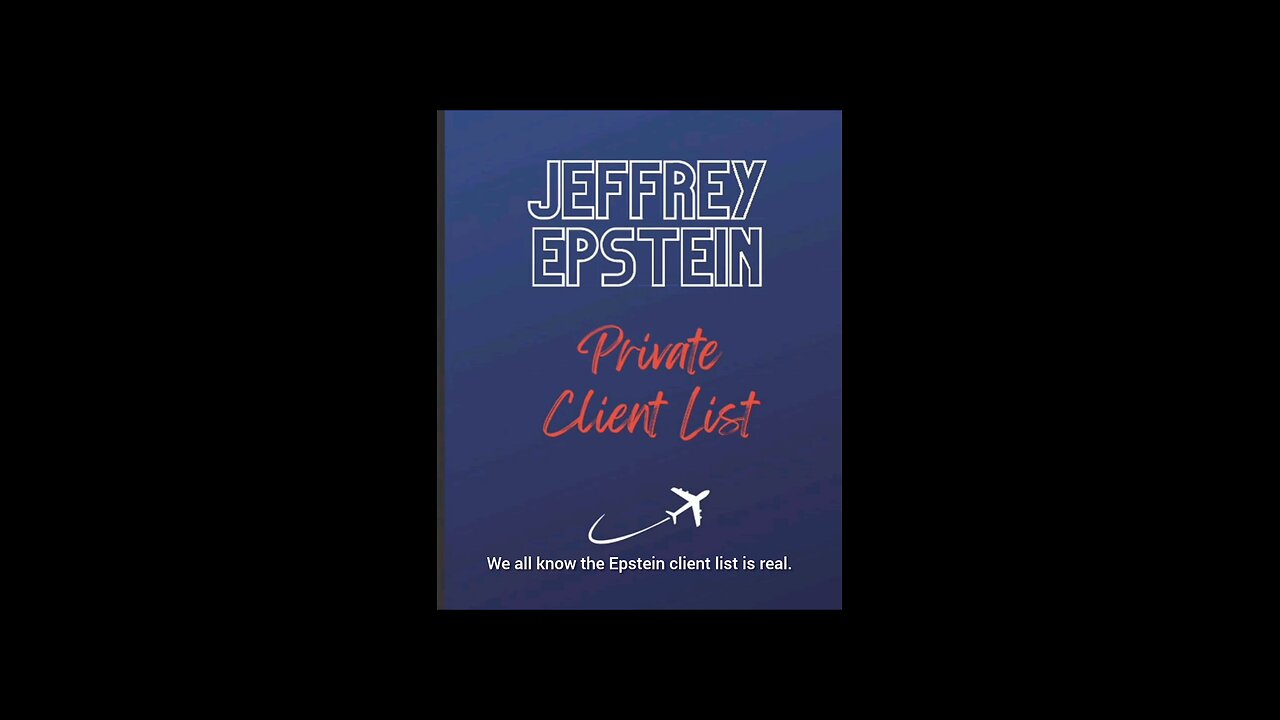 The Epstein list is real.!
