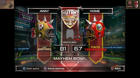 MFL Game Day 2025-2026: [Week #18] (Tokyo Terminators vs. San Fransicko Forty Nightmares)