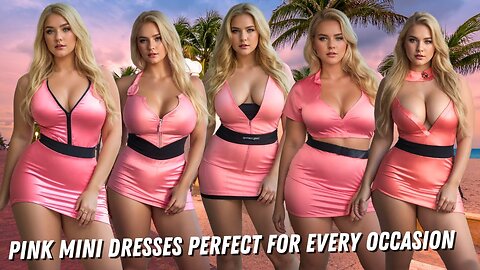 Stylish Plus Size Pink Mini Dresses: Perfect for Every Occasion