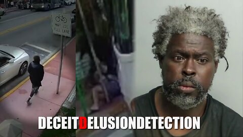 Black man brutally beats two white tourists as they walk by him at bus stop in Miami Beach