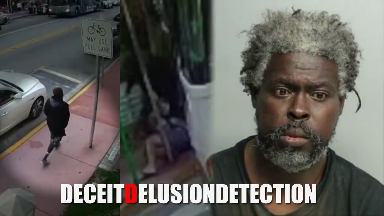 Black man brutally beats two white tourists as they walk by him at bus stop in Miami Beach