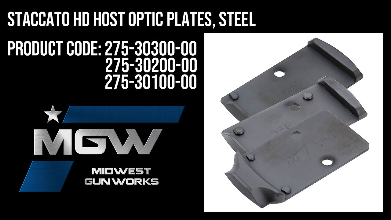 Staccato HD HOST Optic Plates, Steel