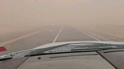 Wind storm on the flats, New Mexico