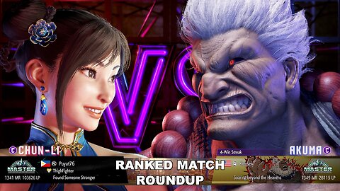 Kuya Kalbo SF6 Ranked Roundup. Chun Li Master Rank [Hori Fight Stick]