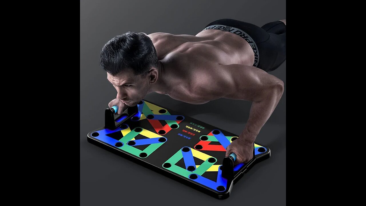 Home Multifunctional Push-up Training Board, with 4 Training Modes, _for Pectoralis, Shoulder, Lats