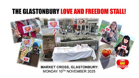The Love and Freedom stall comes to Glastonbury!