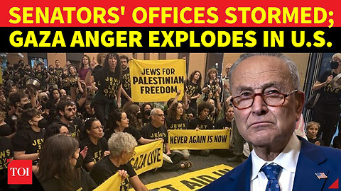 Senators Offices STORMED For Backing Israel - Schumer SLAMMED Over Gaza