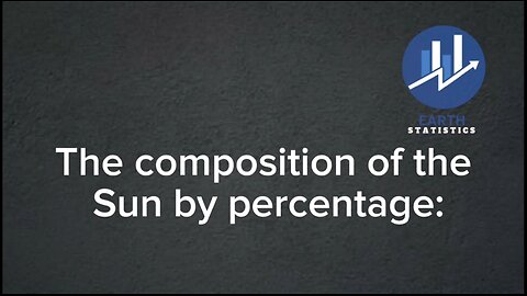 The composition of the Sun by percentage