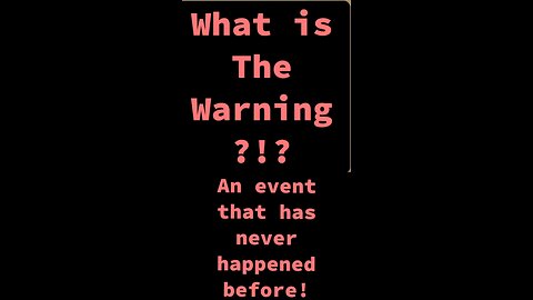 The Warning | Illumination of Conscience | Reverse Rapture