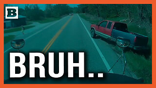 Children Barely Escape as Rogue Pickup Careens Around School Bus