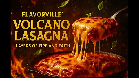 Volcano Lasagna | Layers of Fire and Faith 🇮🇹 | FlavorVille™ Cinematic Meal