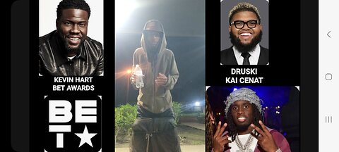 KAI CENAT KEVIN HART DRUSKI BETAWARD CAME SUPPORT BLACC EXCELLENCE PEOPLE SAYIN KAI INDUSTRYPLANT💪🏾🔵