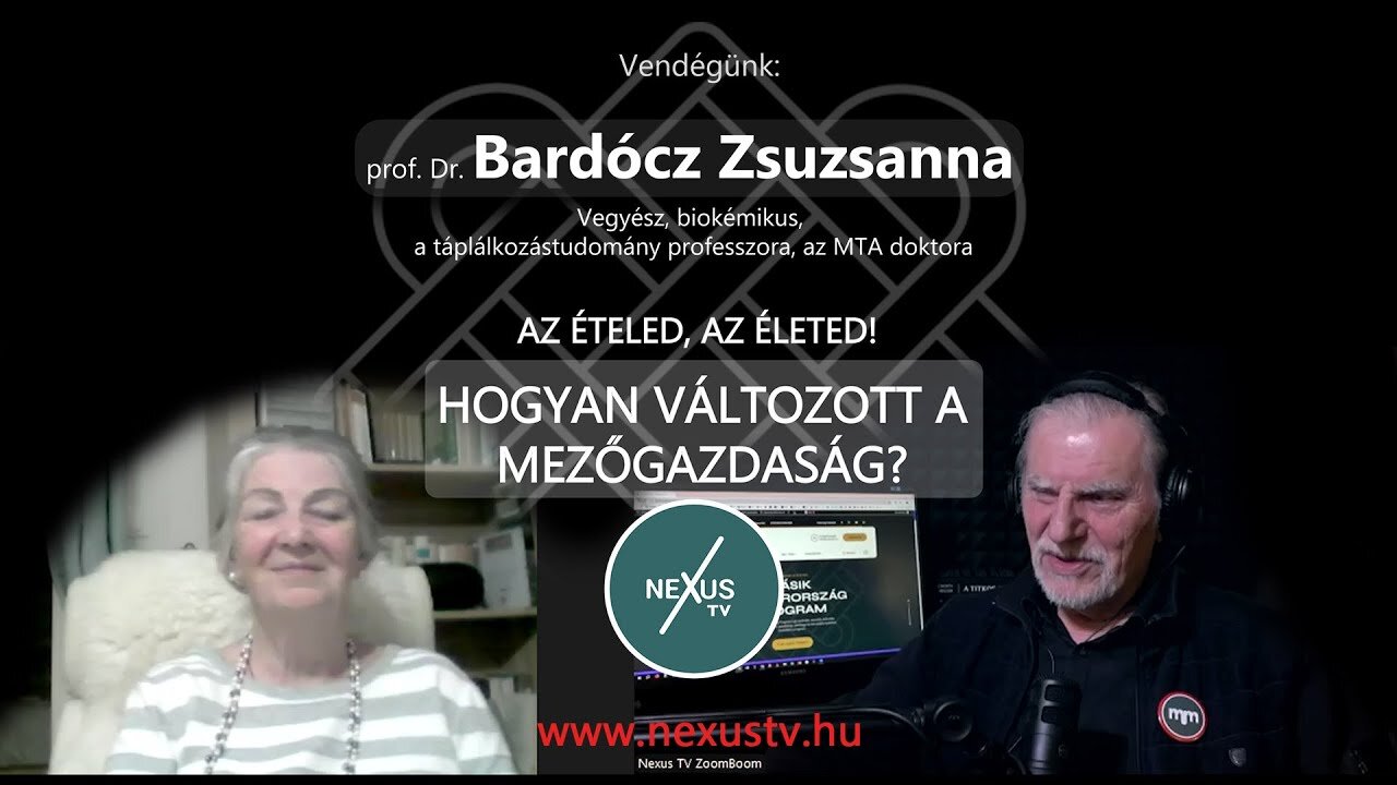 Az Ételed, az életed! Hogyan változott a mezőgazdaság? - Vendégünk: prof. Dr. Bardócz Zsuzsanna