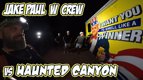 Jake Paul W Crew vs Haunted Skinwalker Canyon Overnight 24 Hr Challenge
