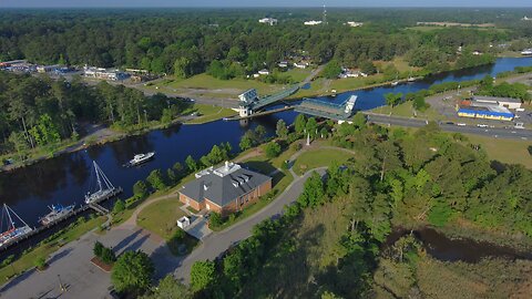 Blasian Babies DaDa Flies Skydio 2+ Drone At Waterways Park Docks On The Chesapeake Albemarle Canal