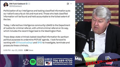 Gabbard Targets Deep State Leaks, Questions Pentagon Loyalty